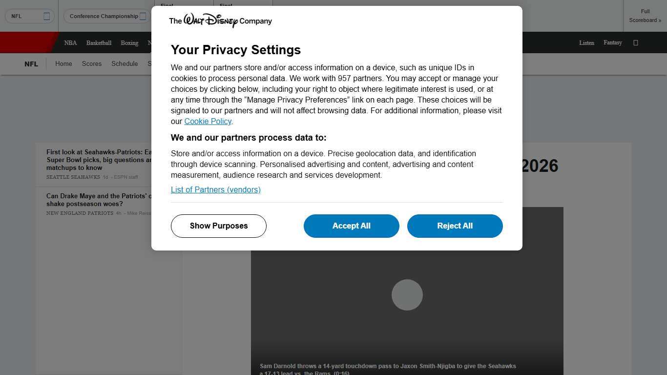 Seahawks-Patriots: Super Bowl 2026 predictions, picks, odds - ESPN